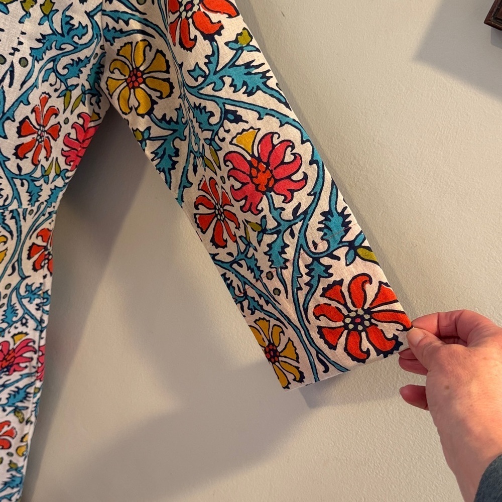 John Robshaw Printed Tunic Dress S/M – Colorful Boho Cotton Shift. Like new! - Picture 5 of 8